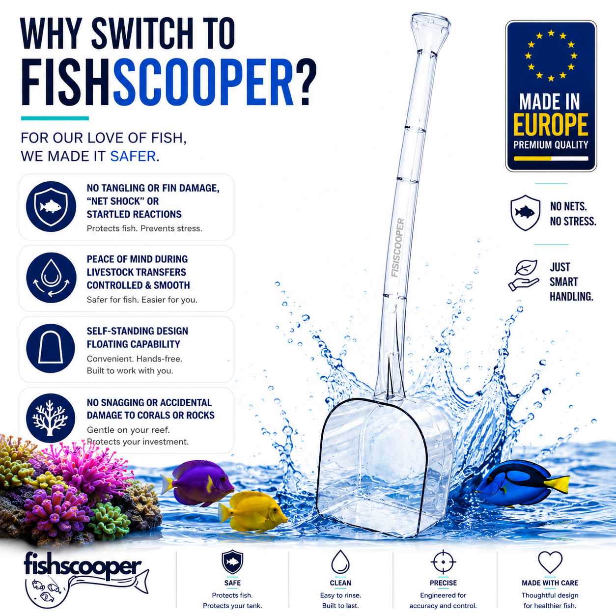 Fish Scooper, Aquarium Net, Fish Trap, Floating Fish Net, Axolotl Tank Accessories, Aquarium Cleaning Tools, Photography, Tool, Aquarium Accessories, Breeder Box